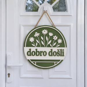 Dekoracija za vrata – dobro došli