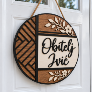 Dekoracija za vrata – obitelj