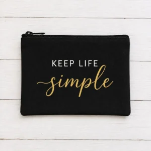 Kozmetička torbica Keep life simple – slika 2